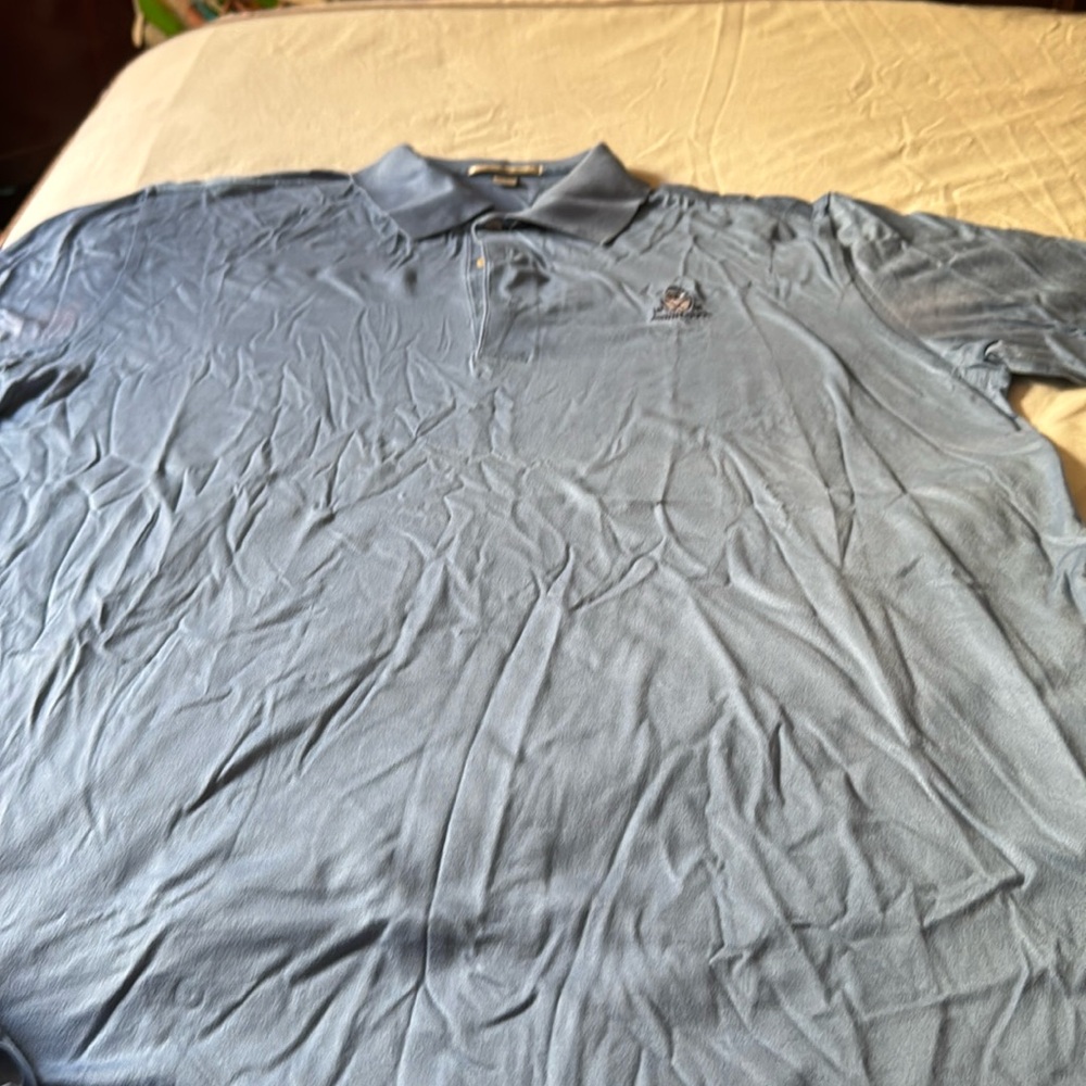 Peter Millar Blue Shinnecock golf polo shirt M